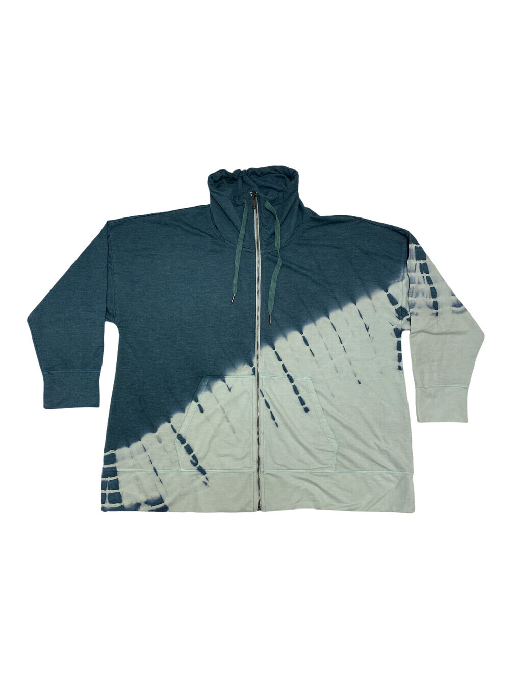Ideology Womens Washed Funnelnk Fz Jacket Size 3X